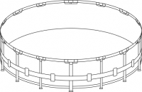 Каркас для бассейна Intex Metal Frame 305х76см