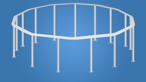 Каркас бассейна METALL FRAME 549x122